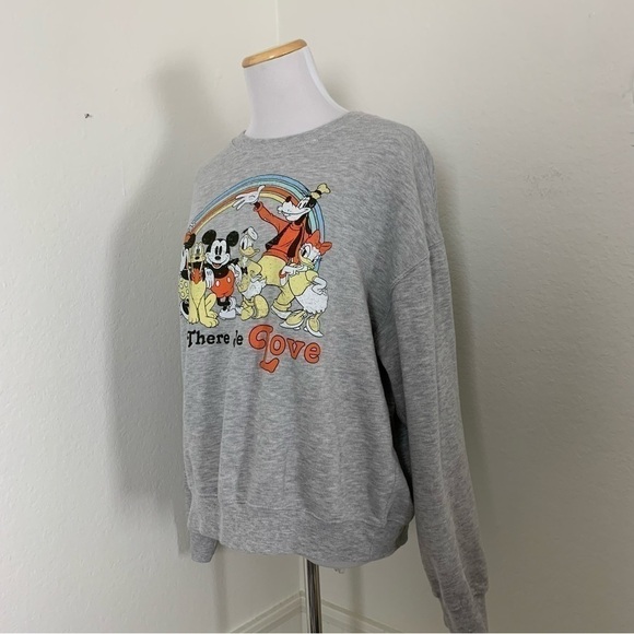 Disney pullover Boyfriend Crew neck sweatshirt Women’s Size XXL Mickey Mouse - Picture 10 of 14